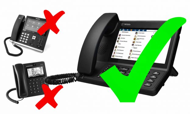 10 Gründe, um im Wildix-System ein Wildix-Telefon statt eines anderen IP-Terminals zu verwenden
