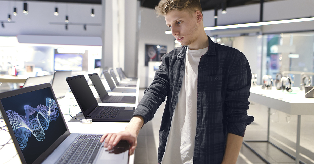 What is Business Partnering Laptops in a modern technology store